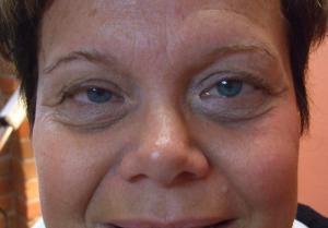 Eyeliner and brows